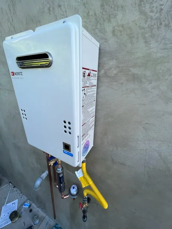 Tankless water heater installation for Wellington Park homes